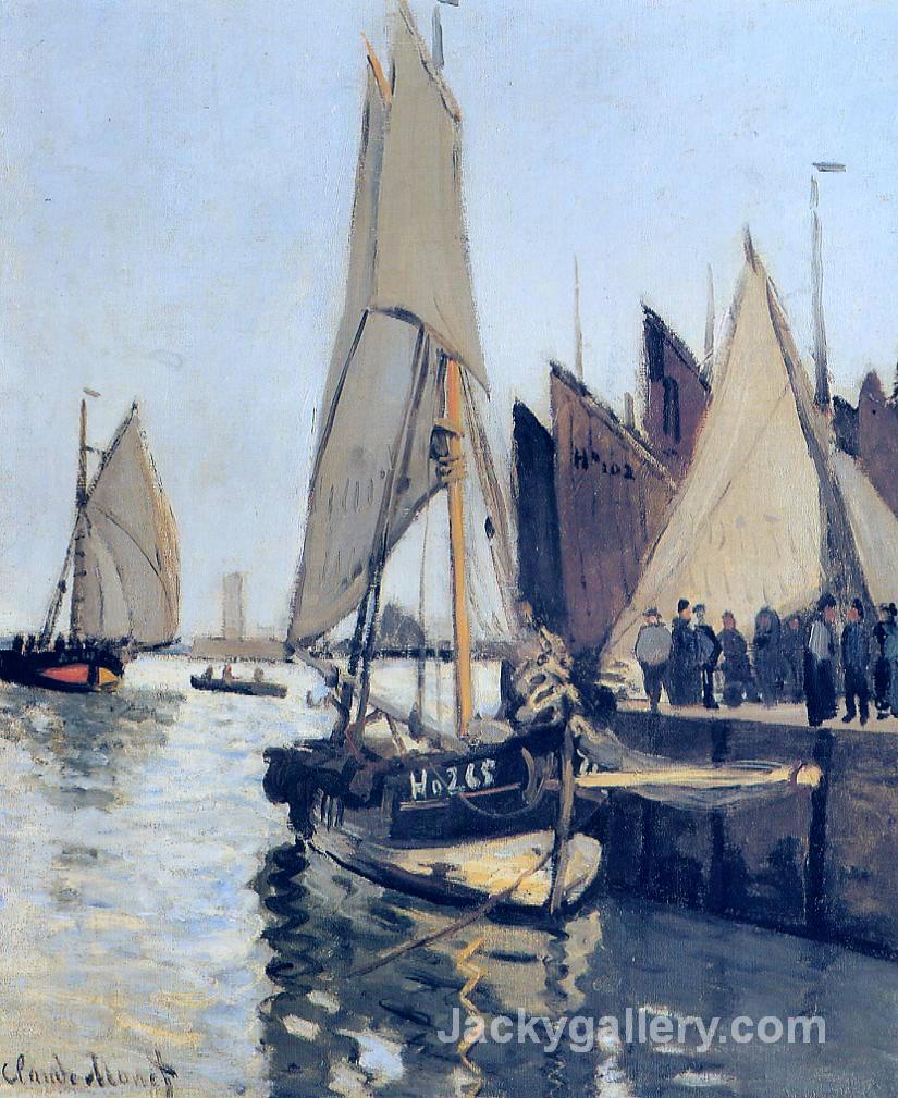 Sailing Boats at Honfleur by Claude Monet paintings reproduction
